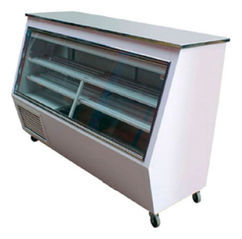 Meson Vitrina Refrigerada 2 Mts Con Bodega Interior