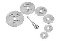 Comprar 6 Disco De Sierra Circular Hss Y Vastago Para Dremel Y Otros
