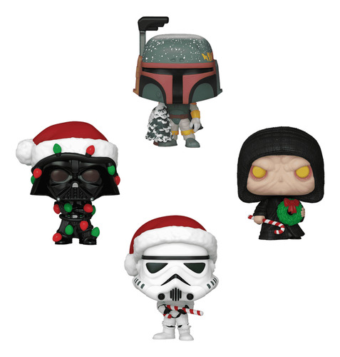 Funko Pocket Pop! Star Wars 4 Mini Funkos - Arbol De Navidad