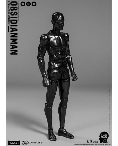 Imagen 2 de 9 de Damtoys Pocket Elite Obsidian Man 1/12 Scale Body