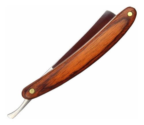 Navaja Libre Para Afeitar Tipo Barbero Rasurar Madera Acero