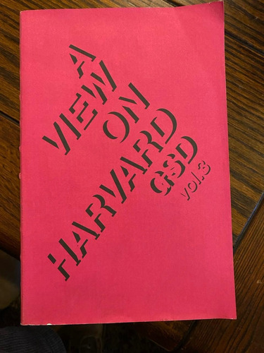 Libro A View On Harvard Gsd