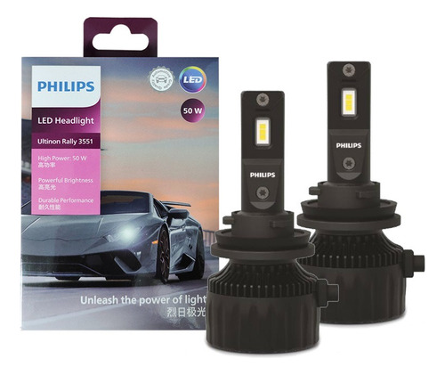 Lámpara De Coche Philips Ultinon Rally3551 Led H11 50 W 4500