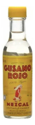 Pack De 6 Mezcal Gusano Rojo Aboc Madera Y Gusano 250 Ml