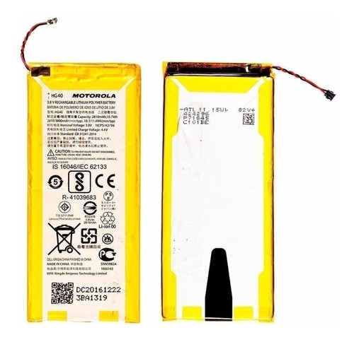 Bateria Motorola G5 Plus Hg40 Nueva Y Original