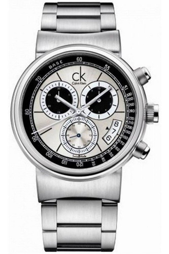 Reloj Calvin Klein Hombre Acero Crono 100mts Suizo K7547192