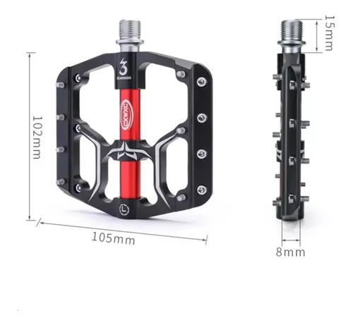 Pedales Plataforma Sellados Aluminio Bicicleta Mtb Enduro Dh