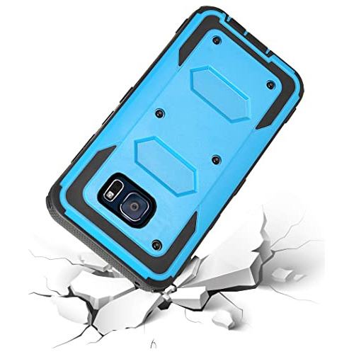 Funda Para Samsung Galaxy Note 5 Azul Rugoso A Prueba Golpes