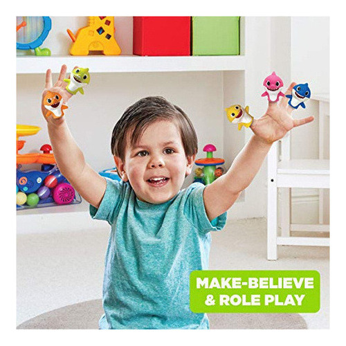 Juego De Muñecos Con Dedos Baby Shark, 5 Piezas