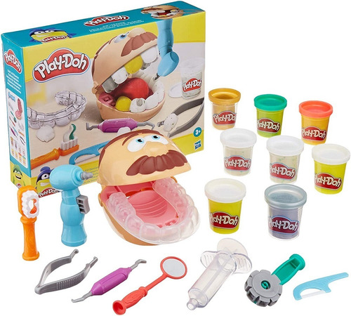 Imagem 3 de 5 de Conjunto Massa De Modelar - Play-doh - Dentista -