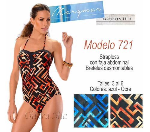 Strapless Malla Reductora Modeladora Marymar Nueva Colección