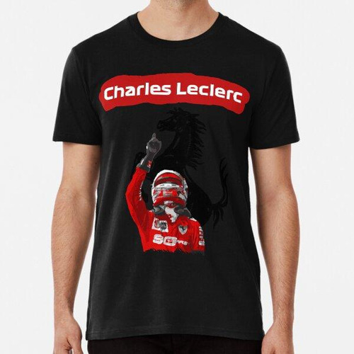 Remera Diseño De Charles Leclerc Ferrari Algodon Premium