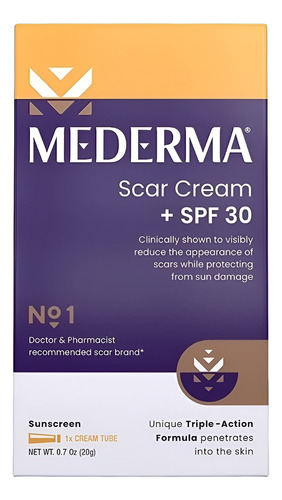 Mederma, Crema Para Cicatrices Con Protector Solar Fps 30
