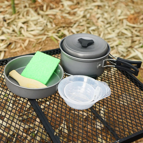 # Kit De Utensílios De Cozinha Para Acampamento, Frigideira,
