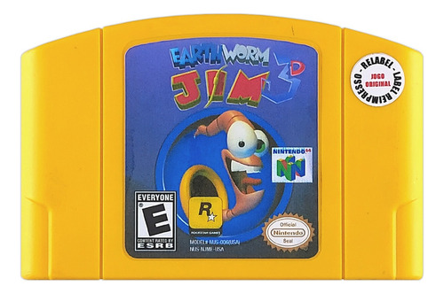 Earthworm Jim 3d Original Nintendo 64 N64