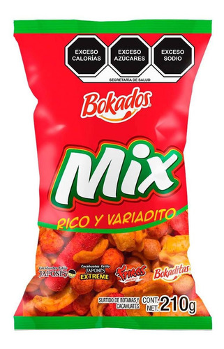 Cacahuates Bokados Mix Variado 210g