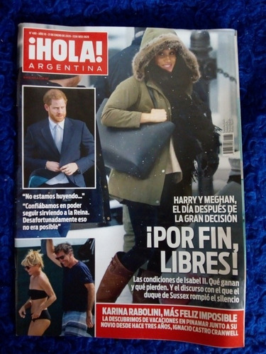 Revista Hola Argentina Número 480 21 De Enero De 2020