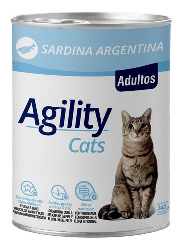 Agility Gato Adulto Sardina 340gr Universal Pets