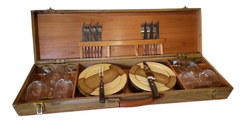 Juego Asador Kit Asado Set Parrillero Regalo 