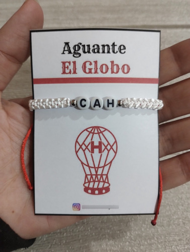 Pulsera Equipos De Futbol Clubes Artesanales Huracan 0 Mm