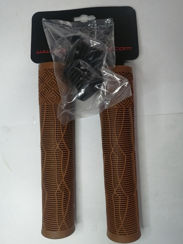 Imagen 2 de 3 de Puños On-trail Marrones De 145mm Para Bicicletas