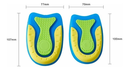 Imagen 9 de 9 de 2 Pares Taloneras Espolón Calcáneo Gel Plantilla Ortopédicas