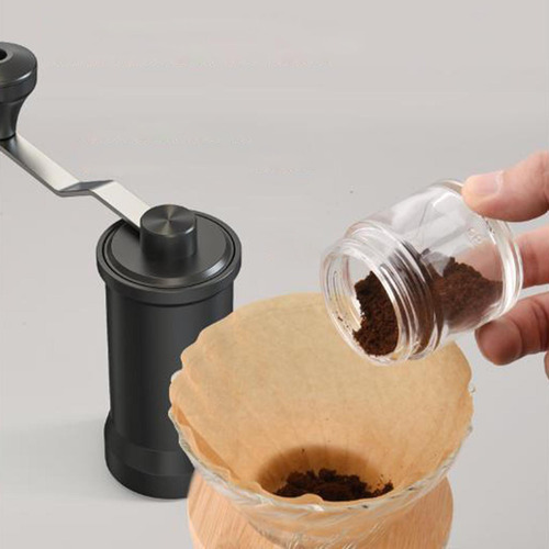 Molinillo De Café Manual De Acero Inoxidable Con Rebabas Y