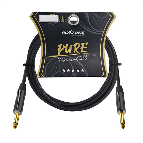 Cable Plug Guitarra Instrumentos Gama Oro Premium 6m Pure