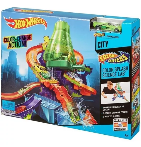 Pista Hot Wheels Color Estação Científica Mattel - R$ 359,9