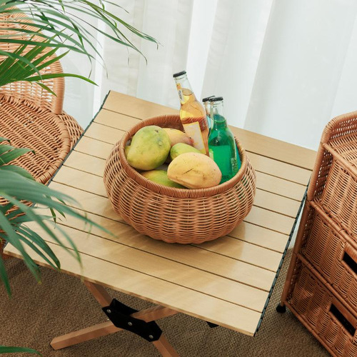 Cesta Em Formato De Abóbora Multiuso, Prática, Com Tampa,