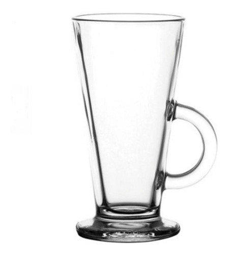 Set De 6 Mug Vidrio Conico 263ml