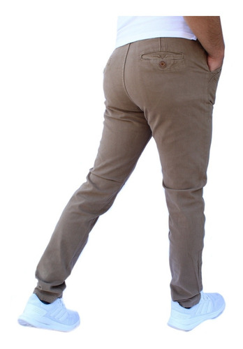 Imagen 2 de 9 de Pantalon Skinny De Gabardina Strech John Silver Para Hombre