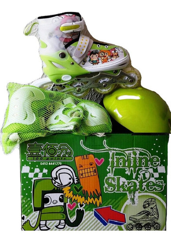 Imagen 5 de 7 de Patines Lineales Ajustables Y Combo De Seguridad