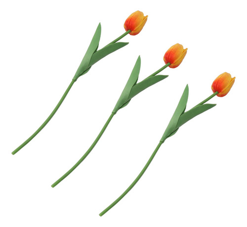 Tulipanes Artificiales, 10 Unidades, Retoques Reales Para Bo
