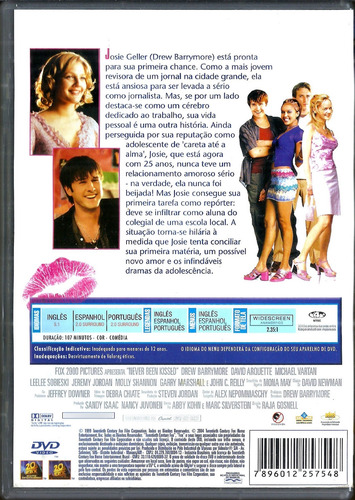 Dvd / Nunca Fui Beijada ( Drew Barrymore , David Arquette ) (Usado)