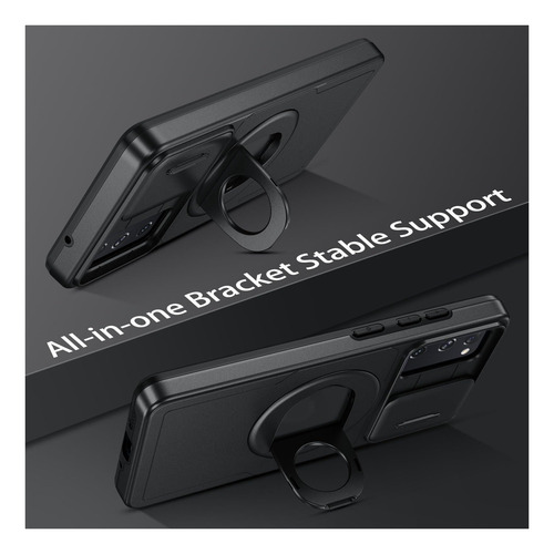 Duedue Para Samsung Galaxy S20 Fe Funda Magnética Con De A 148-negro.