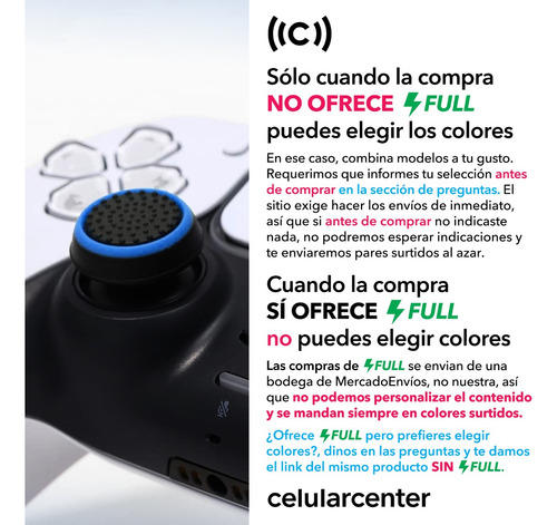 X6 Grips Silicón Para Xbox Series X S Ps5 Ps4 Joystick Gomas