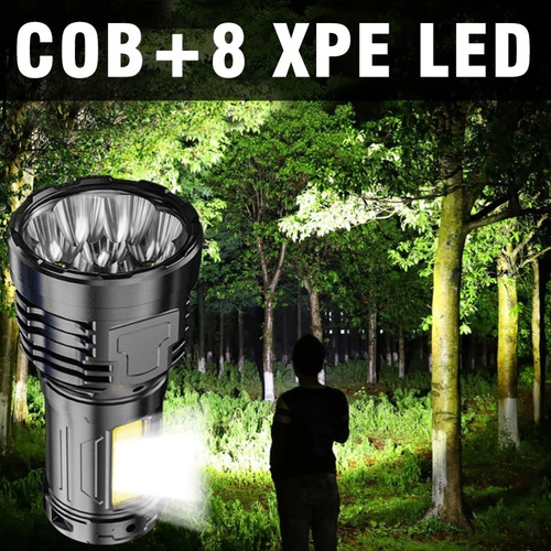 Linterna Led Para Exteriores Recargable Por Usb Súper Brilla