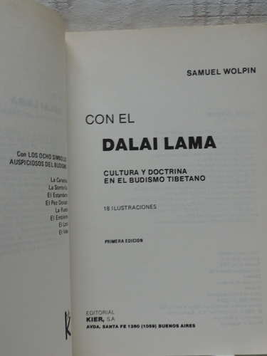 Cultura Y Doctrina Del Budismo Tibetano Con El Dalai Lama (Usado)