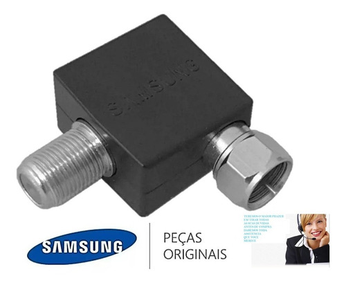 Adaptador Antena Tv Samsung Conector 90° Novo Original 