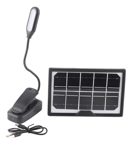 Pinza Solar Recargable Con Clip On Reading, Cálida Luz Diurn