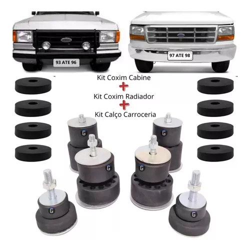 Kit coxim calço cabine gabina f100 f350 f400 f1000 f2000 f4000 g1 1972 a  1992 - LB - Autopeças - Magazine Luiza