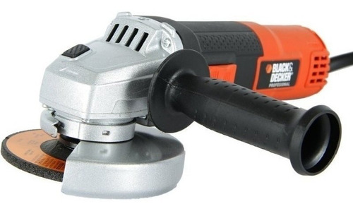 Amoladora Angular 115mm 820w Black Decker G720n Black + Decker G720n-ar Color Naranja