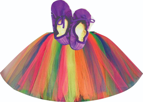 Malla + Tutu + Zapatillas Media Punta Badanas Danza Soko