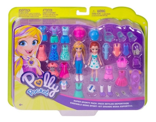 Polly Pocket Kit Grande Moda Deportiva Playa Ggj48 E. Full