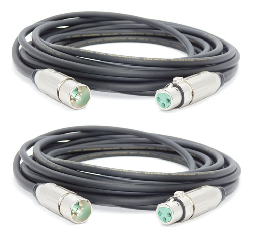 2 Cable Microfono Balanceado Noise -free  Switchcraft 6 Mts