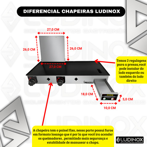 Chapeira De Lanches Semiprofissional 70x30+acessórios Utéis