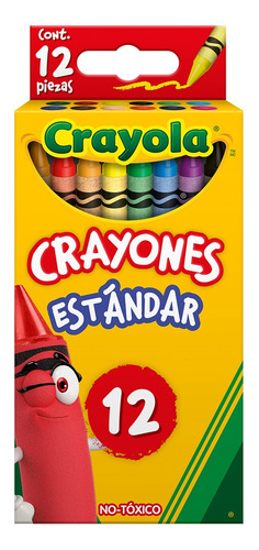 Crayones Estandar Varios Colores Crayola 12 Pza