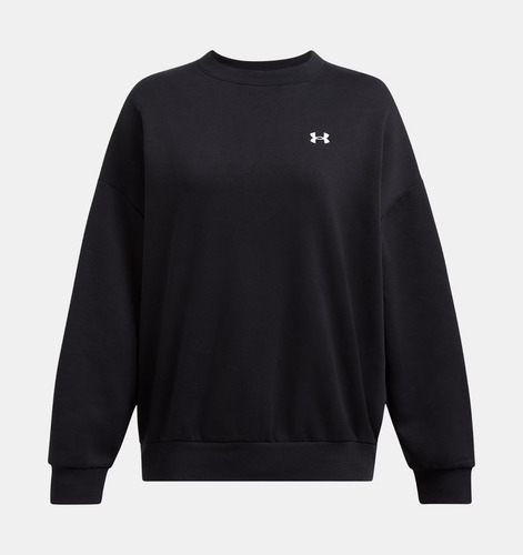 Sudadera Under Armour Rival Fleece Oversized Crew Negra