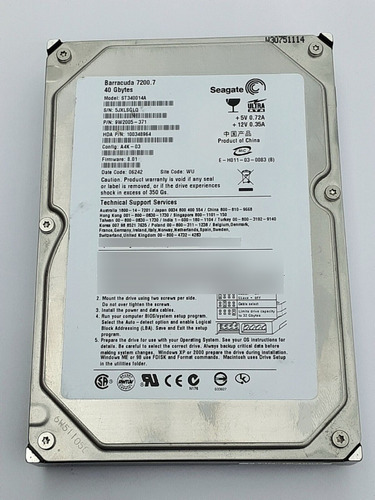 Disco Duro Ide 40 Gb Seagate